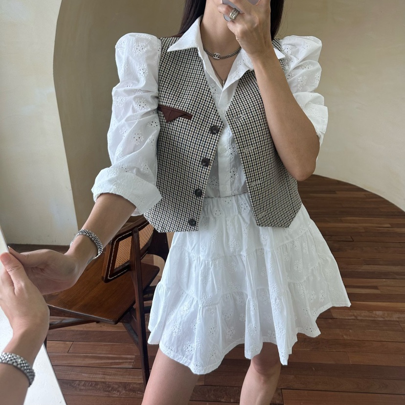 SOUIT韓國代購㊣女士新款25秋夏職業休閑熱賣人氣時尚真品馬甲SOUIT by mabel-L馬甲圖色1