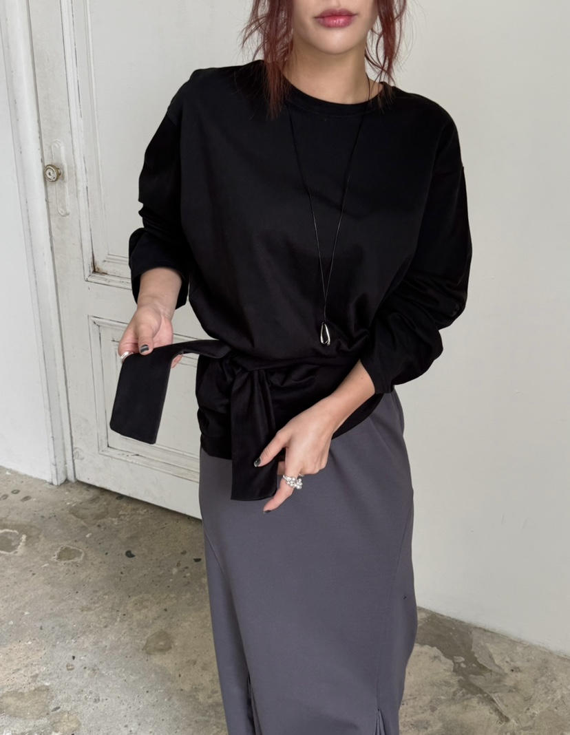 OVER NEAR韓國直郵㊣女裝新款休閑職業推薦人氣25秋夏長袖T恤OVER NEAR長袖T恤圖色2