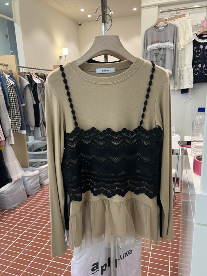 BE&BE東大門㊣實拍女士新品時尚職業真品休閑熱賣長袖T恤BE&be長袖T恤圖色4