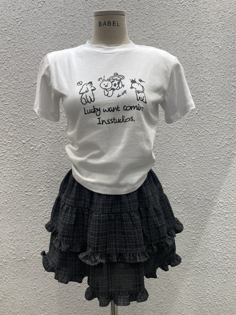 BABEL東大門㊣實拍女裝新品休閑人氣職業真品熱賣時尚短裙格紋BABEL短裙