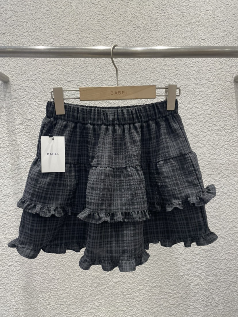 BABEL東大門㊣實拍女裝新品休閑人氣職業真品熱賣時尚短裙格紋BABEL短裙圖色1