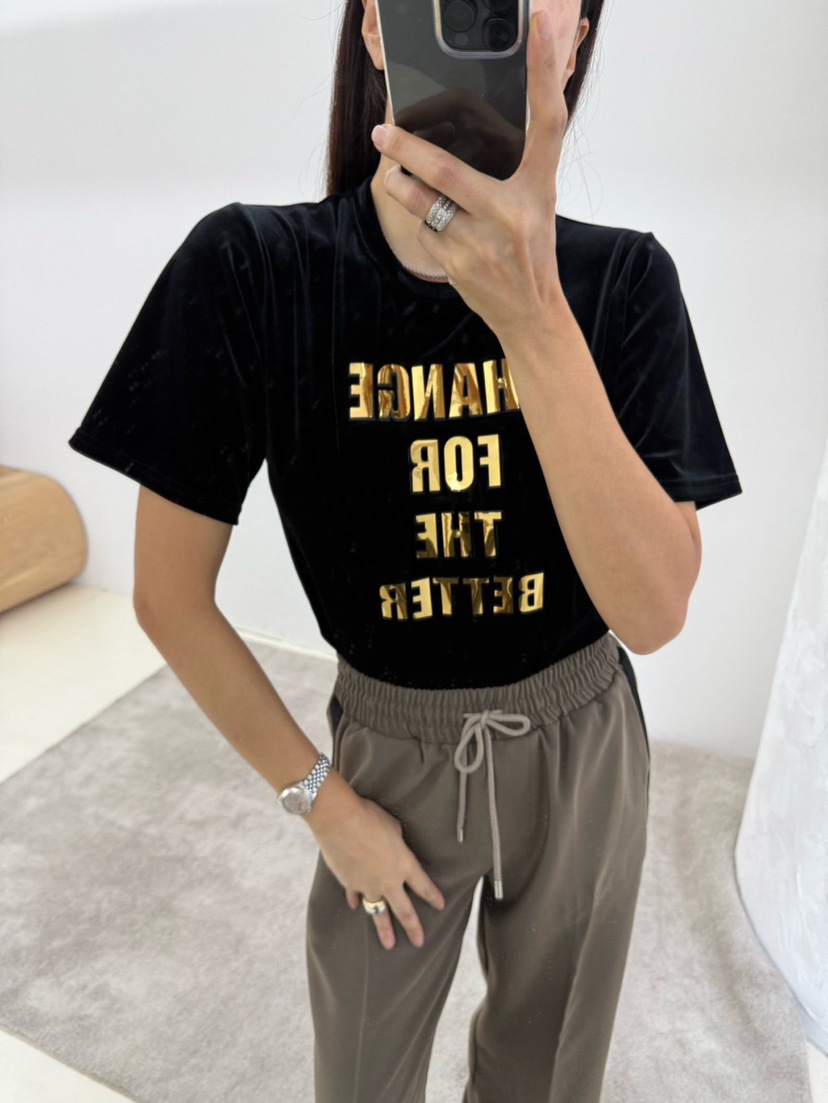 SOUIT韓國直郵㊣女士新品時尚職業休閑人氣真品推薦T恤天鵝絨SOUIT by mabel-LT恤圖色3