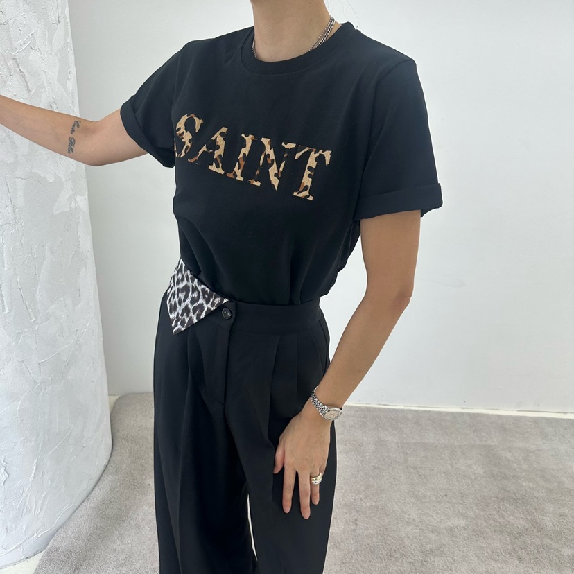 SOUIT韓國代購㊣女士新品熱賣推薦人氣25秋夏真品職業時尚T恤SOUIT by mabel-LT恤圖色2
