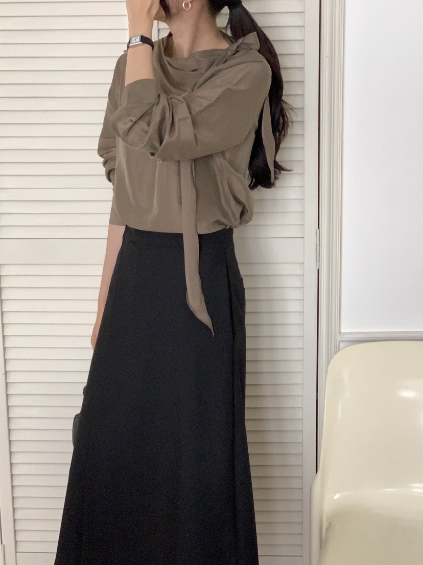 FRILL-T東大門㊣實拍女士新款熱賣25秋夏推薦人氣襯衫蕾絲衫FRILL-T襯衫/蕾絲衫