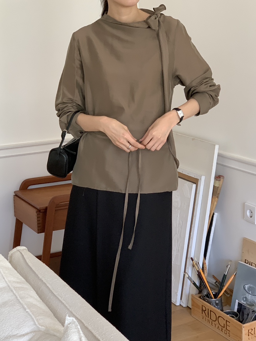 FRILL-T東大門㊣實拍女士新款熱賣25秋夏推薦人氣襯衫蕾絲衫FRILL-T襯衫/蕾絲衫