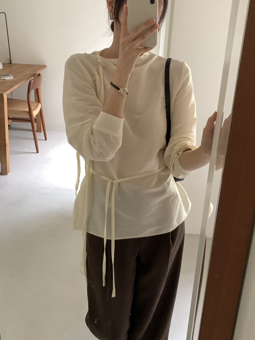 FRILL-T東大門㊣實拍女士新款熱賣25秋夏推薦人氣襯衫蕾絲衫FRILL-T襯衫/蕾絲衫