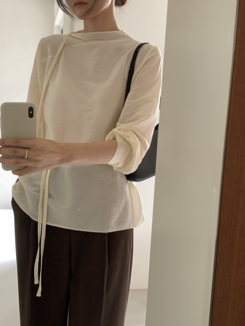 FRILL-T東大門㊣實拍女士新款熱賣25秋夏推薦人氣襯衫蕾絲衫FRILL-T襯衫/蕾絲衫