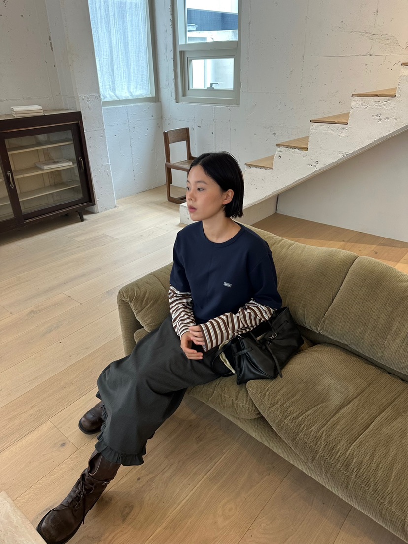 MURS韓國直郵㊣女裝新品休閑真品人氣時尚職業熱賣推薦長袖T恤MURS長袖T恤
