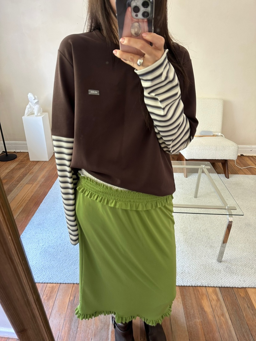 MURS韓國直郵㊣女裝新品休閑真品人氣時尚職業熱賣推薦長袖T恤MURS長袖T恤圖色2