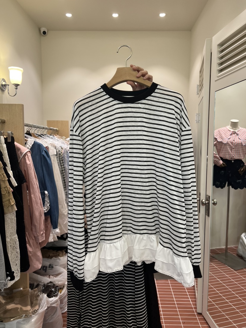 BE&BE東大門㊣直郵女士新品真品25秋夏時尚職業長袖T恤BE&be長袖T恤