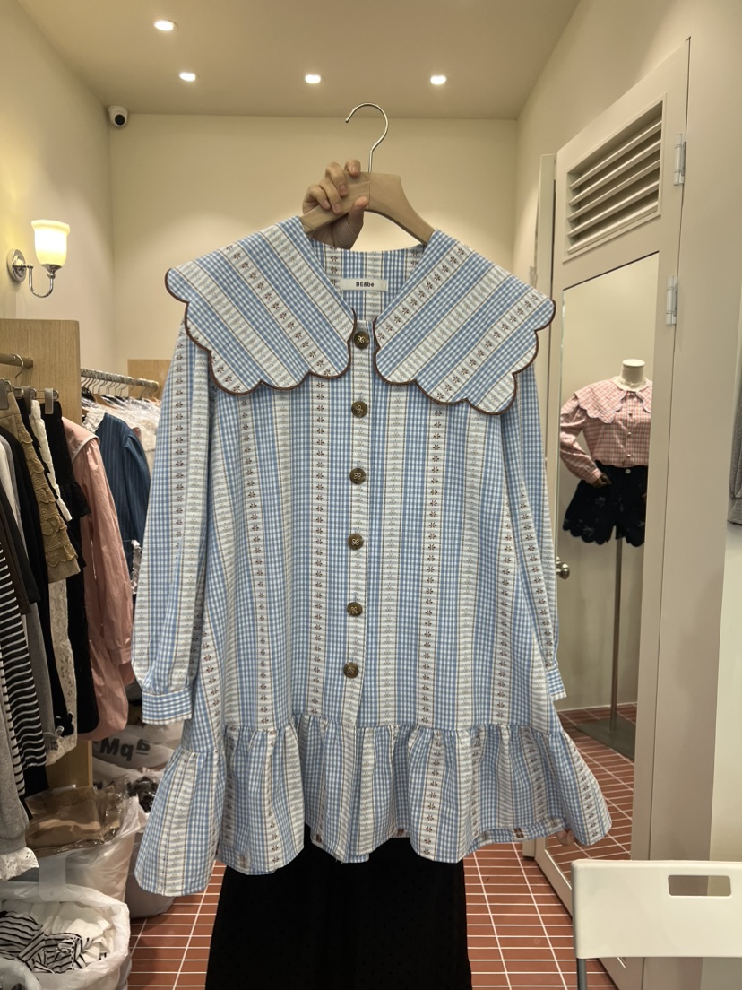 BE&BE韓國代購㊣女裝新款25秋夏休閑時尚職業熱賣連衣裙BE&be連衣裙圖色2