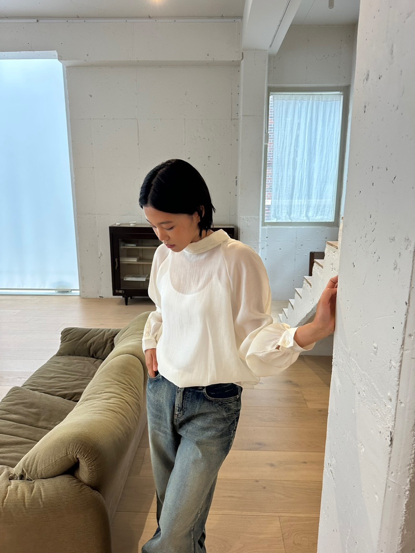 MURS東大門㊣實拍女裝新款時尚25秋夏職業熱賣人氣襯衫蕾絲衫MURS襯衫/蕾絲衫圖色2