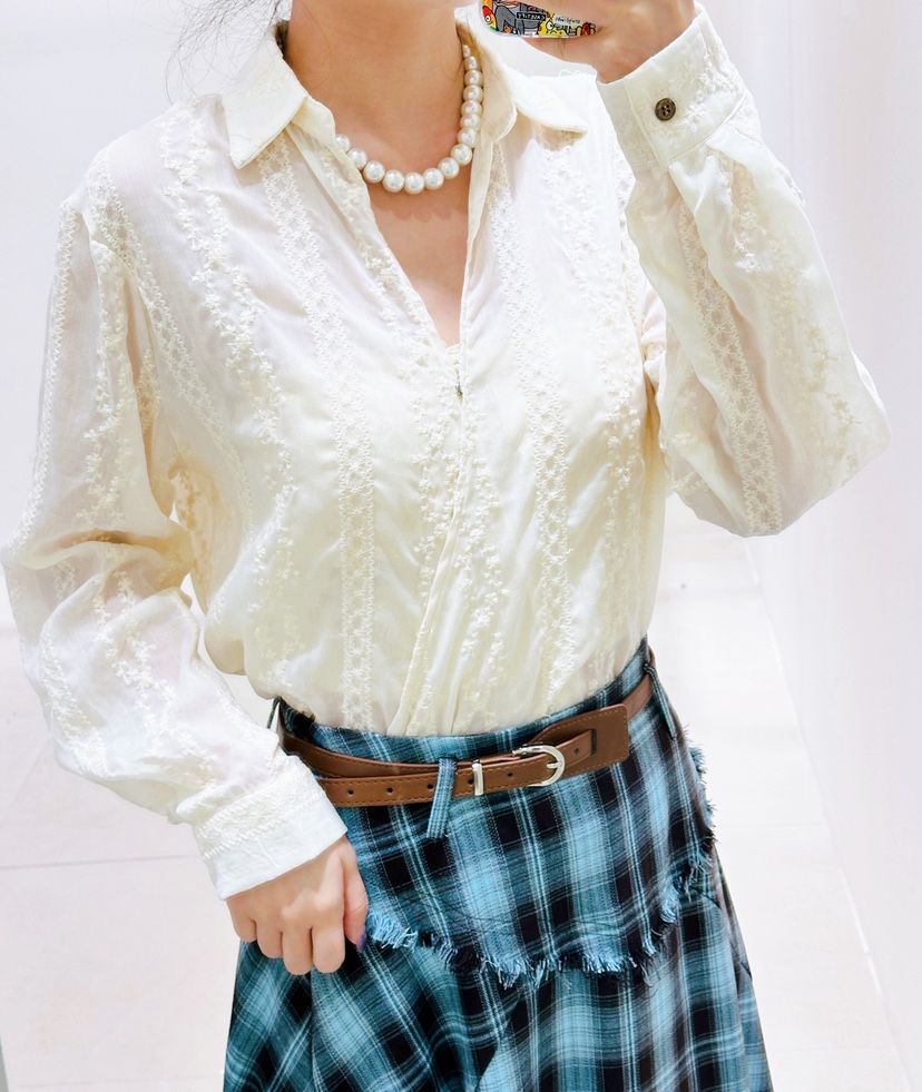 CORAL東大門㊣代購女士新款休閑職業25秋夏人氣熱賣襯衫蕾絲衫CORAL襯衫/蕾絲衫