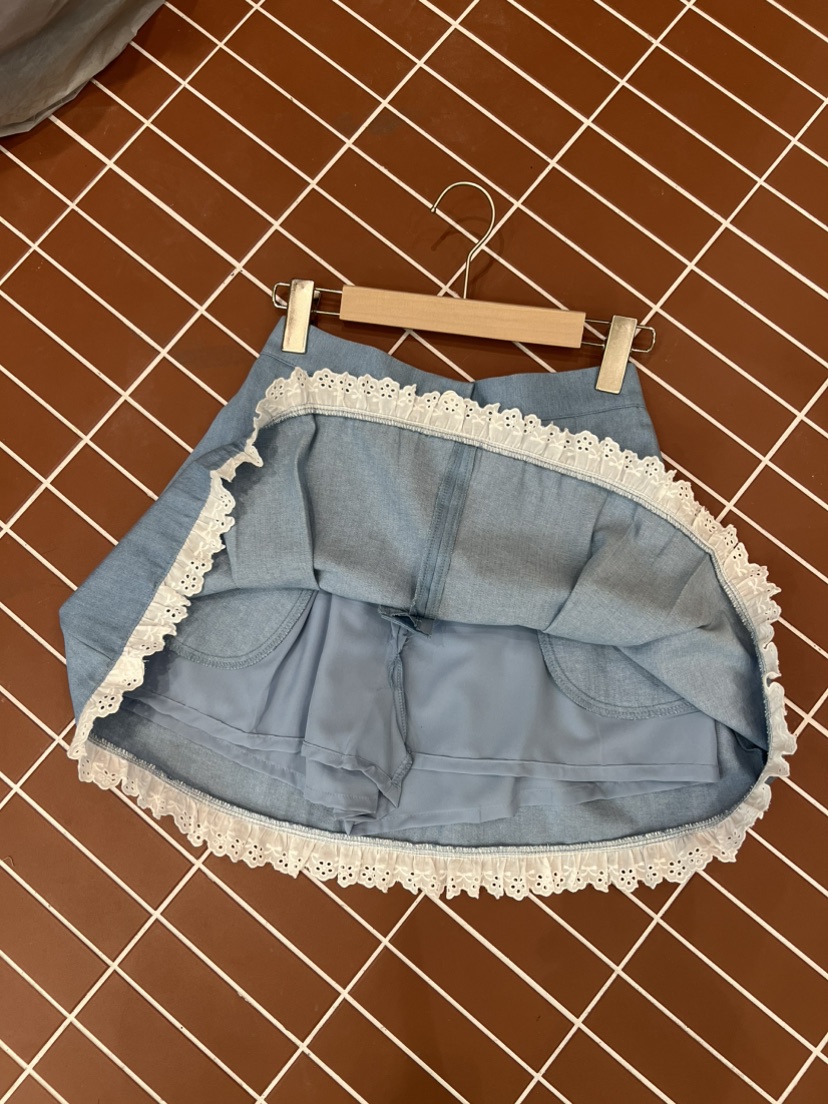 BE&BE東大門㊣直郵女裝新品真品時尚25秋夏裙褲荷葉邊BE&be裙褲