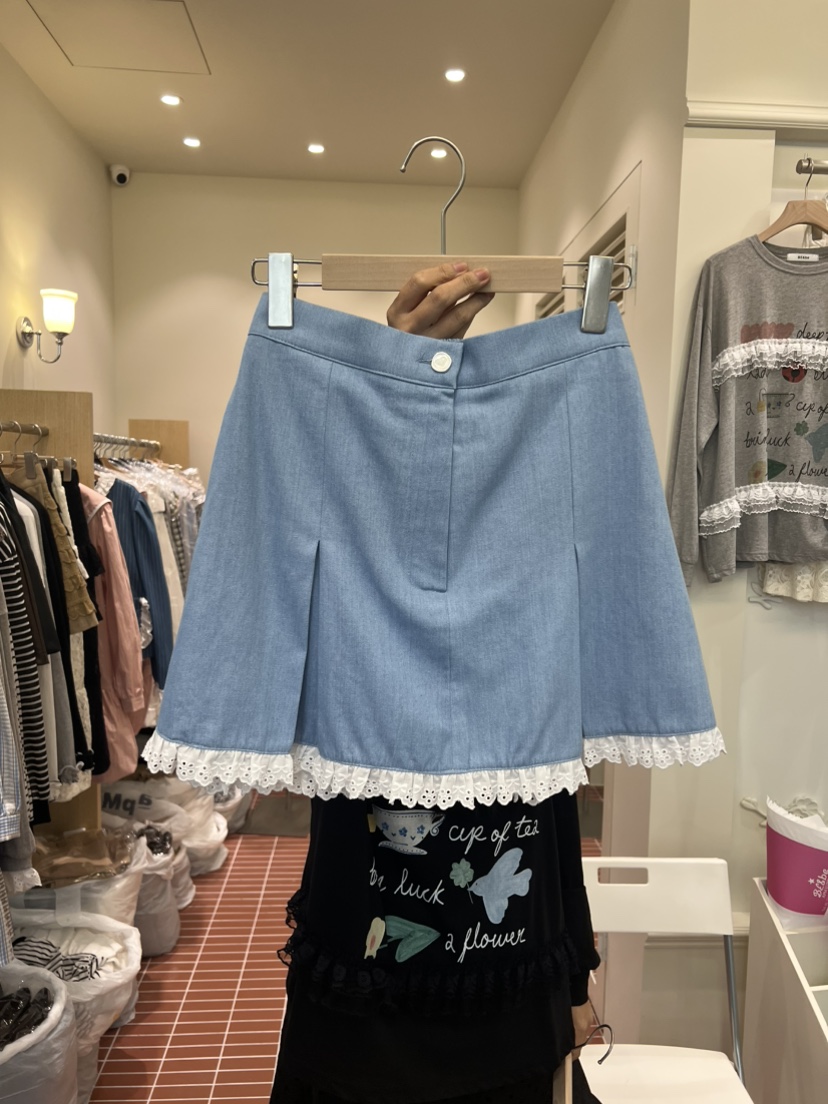 BE&BE東大門㊣直郵女裝新品真品時尚25秋夏裙褲荷葉邊BE&be裙褲圖色2