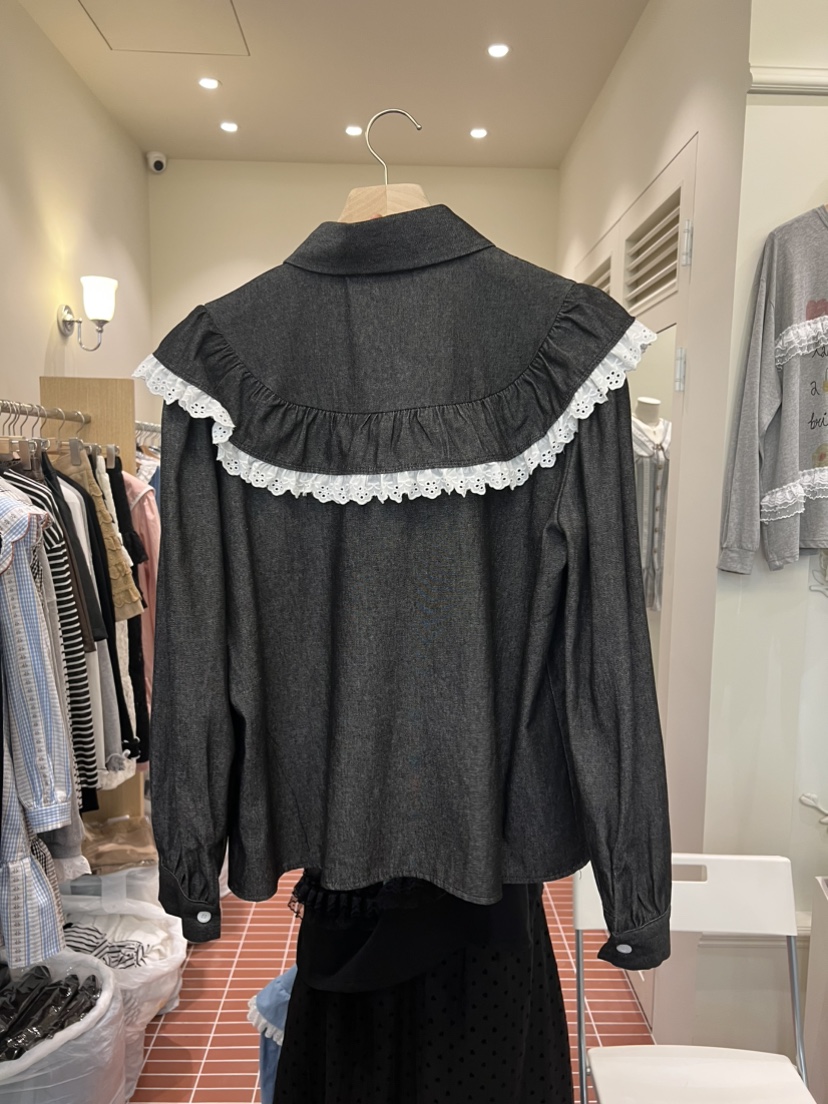 BE&amp;BE東大門㊣實拍女士新款真品25秋夏職業襯衫蕾絲衫BE&be襯衫/蕾絲衫