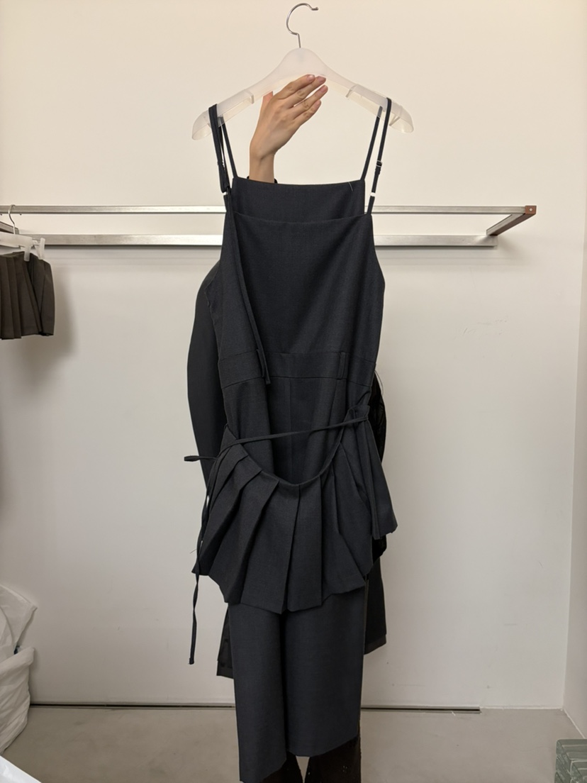LONDON FLAT韓國直郵㊣女士新款時尚25秋夏真品連衣裙羊毛LONDON FLAT連衣裙