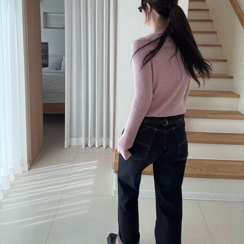 OLI SEOUL韓國代購㊣女裝新款推薦時尚熱賣真品人氣牛仔褲OLI SEOUL牛仔褲