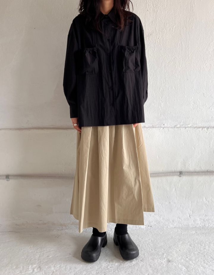 BEETLE STORE韓國直郵㊣女士新款25秋夏推薦時尚熱賣長裙褶皺BEETLE STORE長裙圖色2