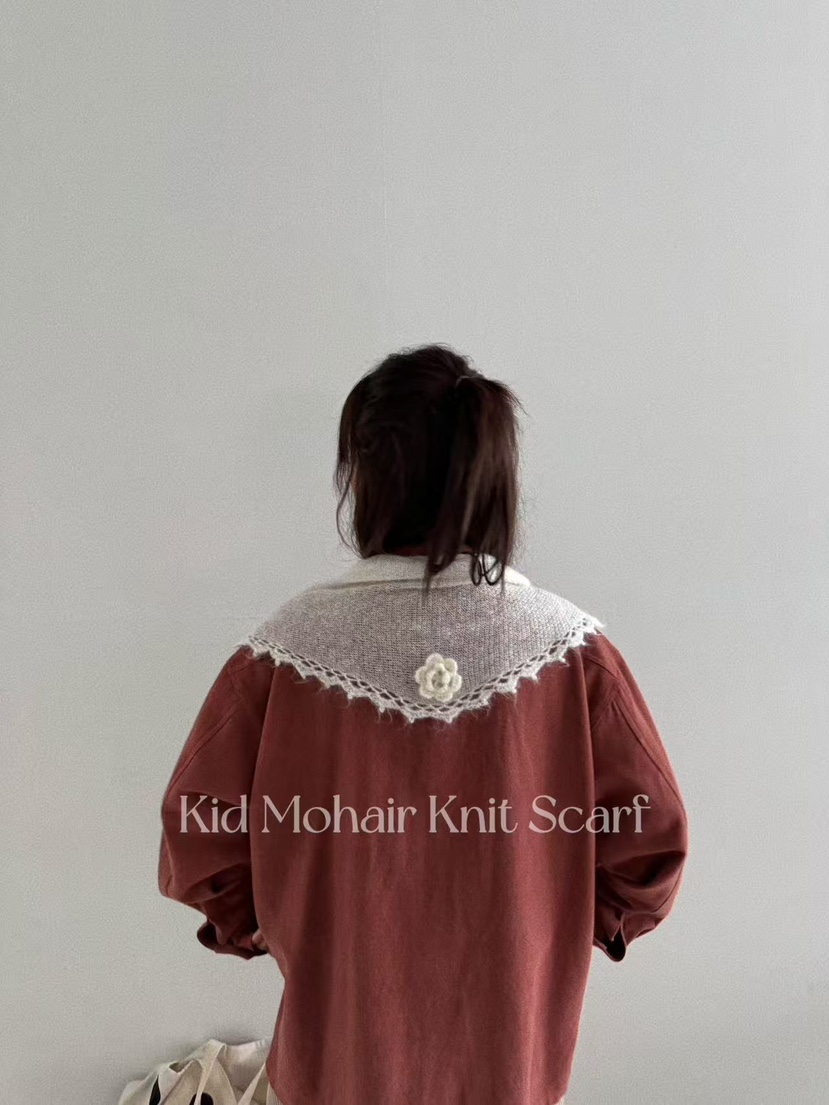 OLI SEOUL東大門㊣實拍女士新品熱賣25秋夏圍巾披肩馬海毛OLI SEOUL圍巾/披肩