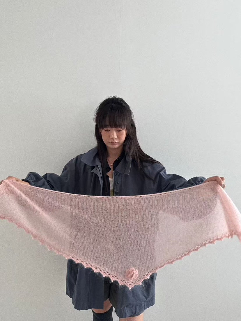OLI SEOUL東大門㊣實拍女士新品熱賣25秋夏圍巾披肩馬海毛OLI SEOUL圍巾/披肩