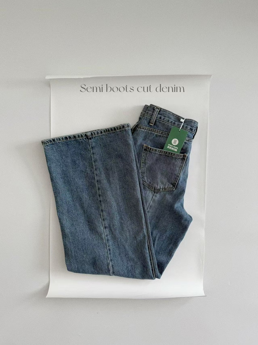OLI SEOUL韓國直郵㊣女裝新款推薦25秋夏真品人氣時尚牛仔褲OLI SEOUL牛仔褲