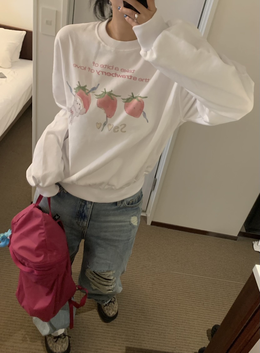 SEOLO韓國代購㊣女士新款時尚人氣職業25秋夏推薦真品休閑衛衣Seolo seoul衛衣