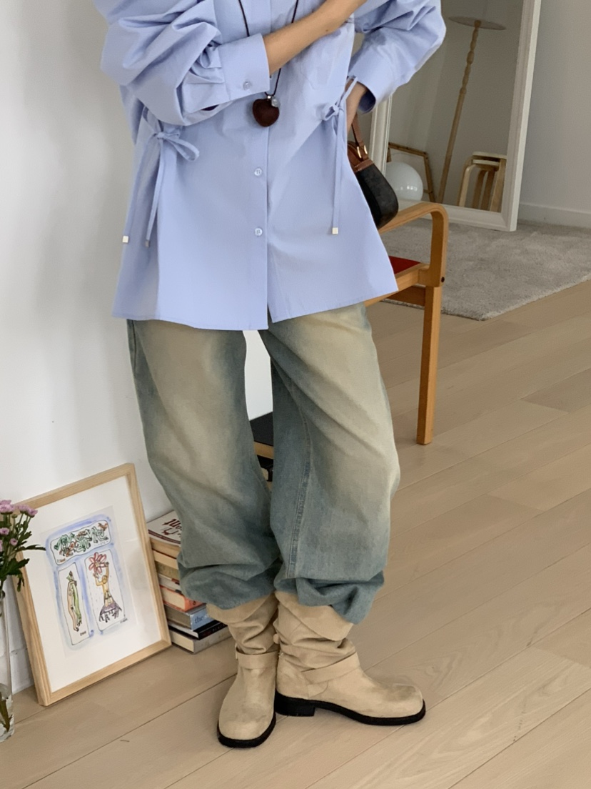 BEFORE SUNRISE東大門㊣直郵女裝新款25秋夏職業時尚牛仔褲BEFORE SUNRISE牛仔褲