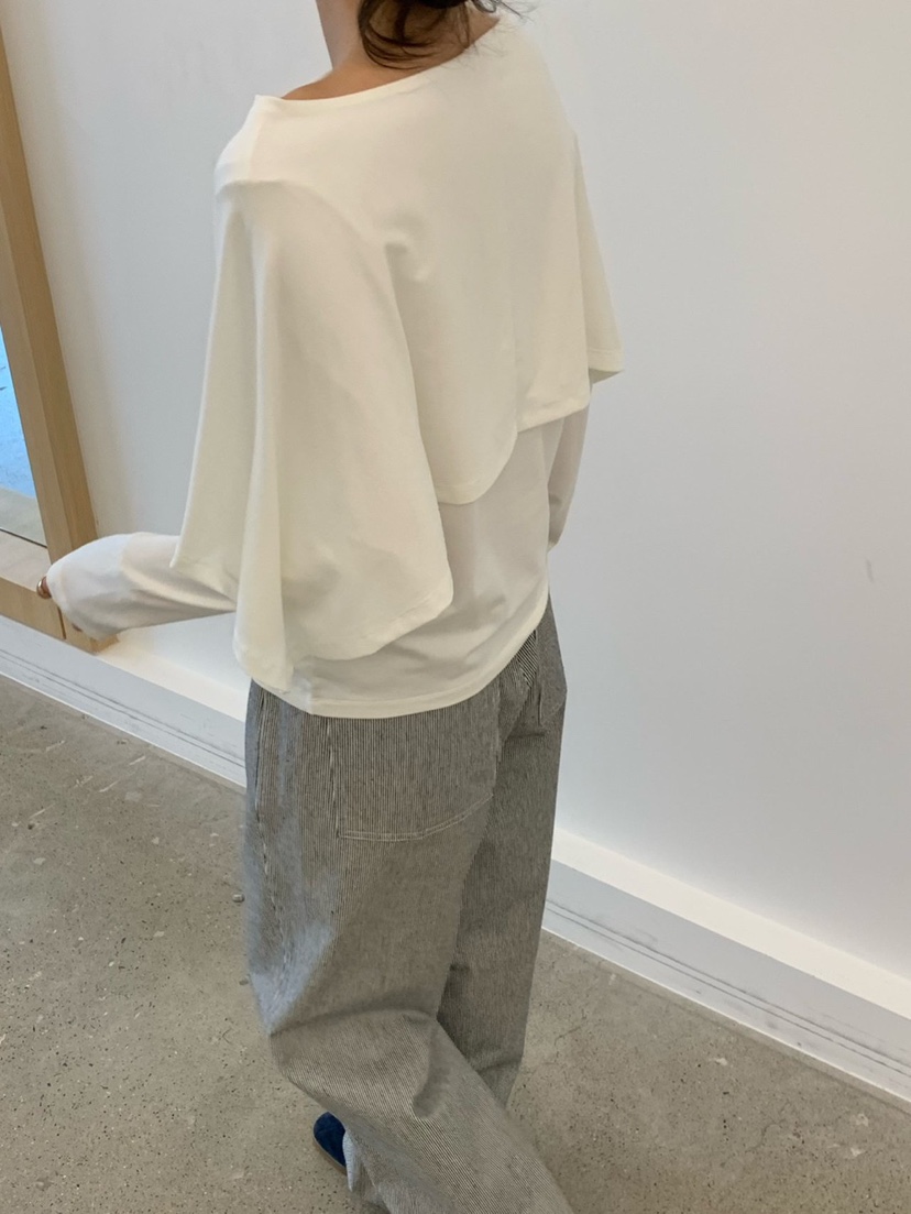 COBALT BLUE韓國直郵㊣女士新品真品人氣時尚25秋夏長袖T恤披肩COBALT BLUE長袖T恤
