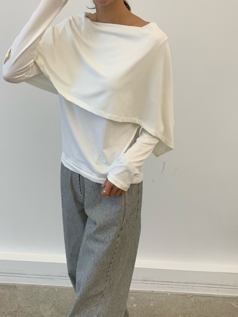 COBALT BLUE韓國直郵㊣女士新品真品人氣時尚25秋夏長袖T恤披肩COBALT BLUE長袖T恤