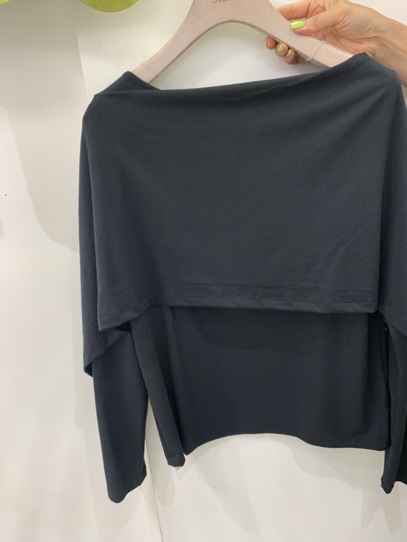 COBALT BLUE韓國直郵㊣女士新品真品人氣時尚25秋夏長袖T恤披肩COBALT BLUE長袖T恤圖色4