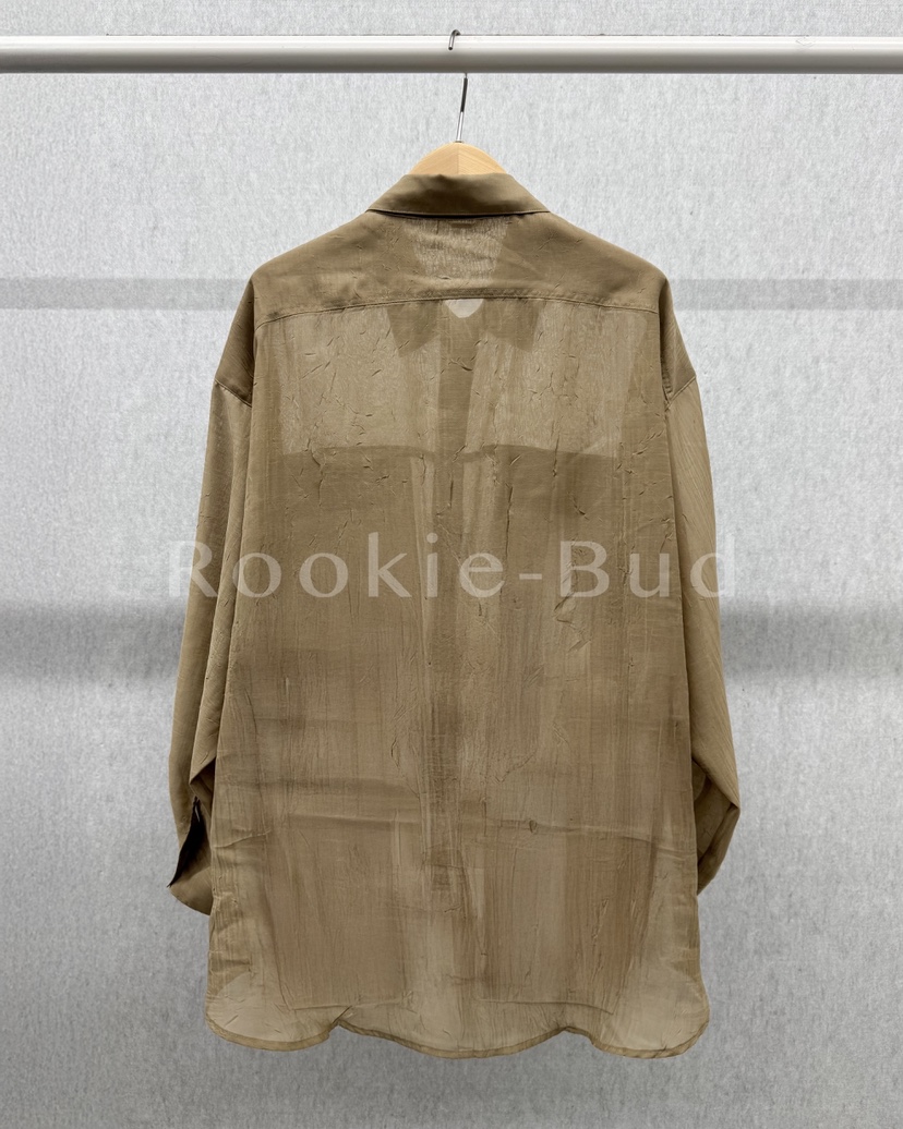 ROOKIE BUD韓國代購㊣女裝新款休閑人氣襯衫蕾絲衫歐根紗口袋ROOKIE BUD-P襯衫/蕾絲衫