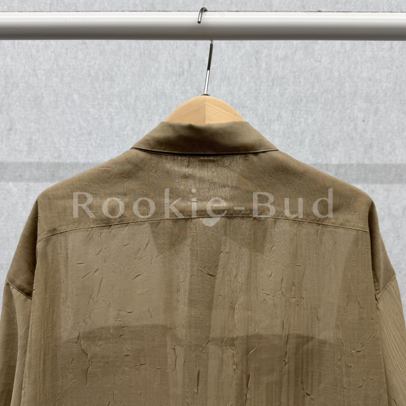 ROOKIE BUD韓國代購㊣女裝新款休閑人氣襯衫蕾絲衫歐根紗口袋ROOKIE BUD-P襯衫/蕾絲衫
