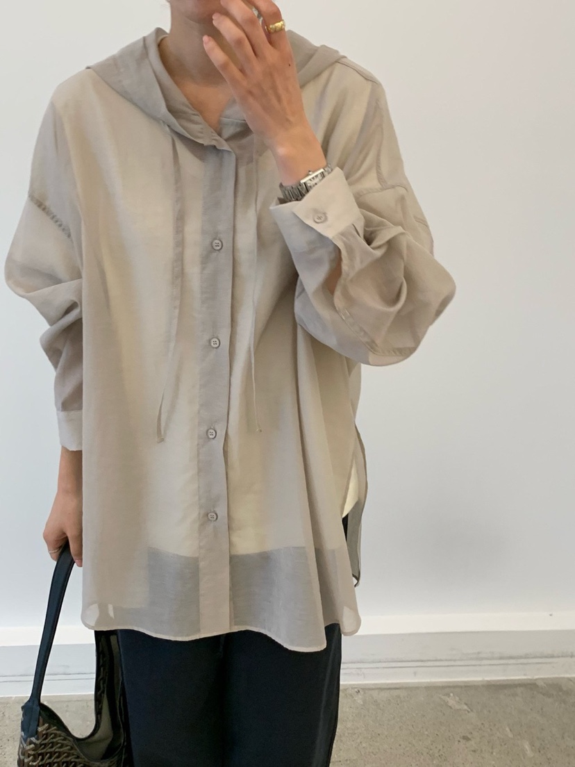 COBALT BLUE東大門㊣代購女士新品25秋夏襯衫蕾絲衫連帽衫COBALT BLUE襯衫/蕾絲衫