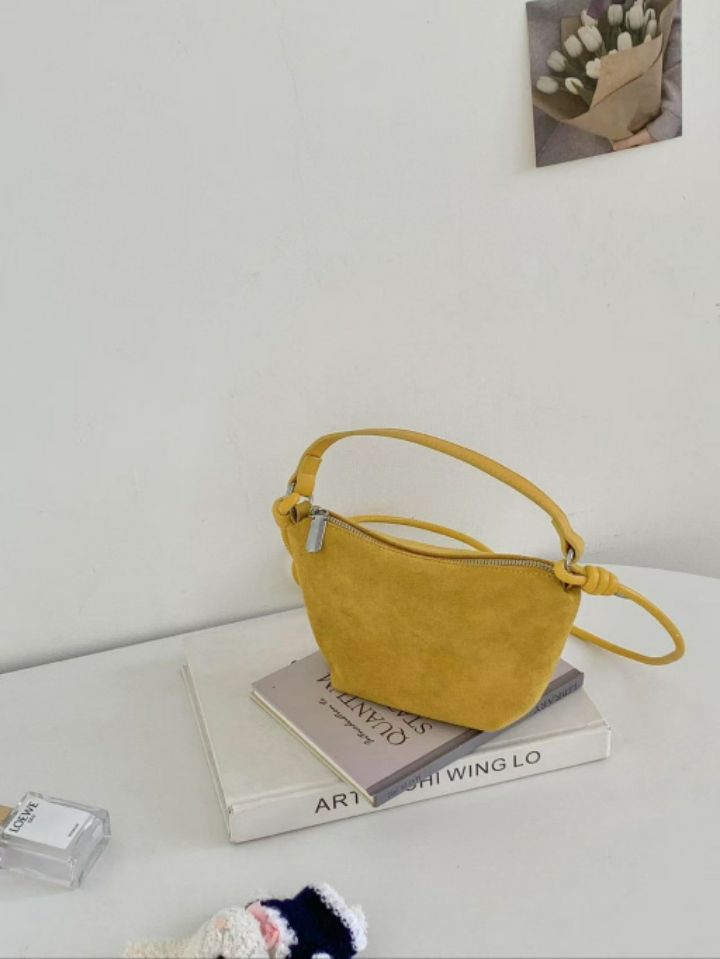 TROUVAILLE東大門㊣代購女士新品職業真品推薦單肩斜跨包麂皮TROUVAILLE單肩/斜跨包