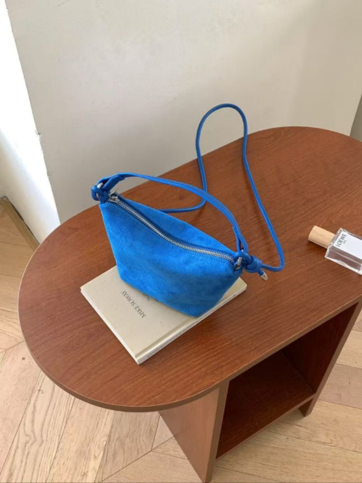 TROUVAILLE東大門㊣代購女士新品職業真品推薦單肩斜跨包麂皮TROUVAILLE單肩/斜跨包圖色6