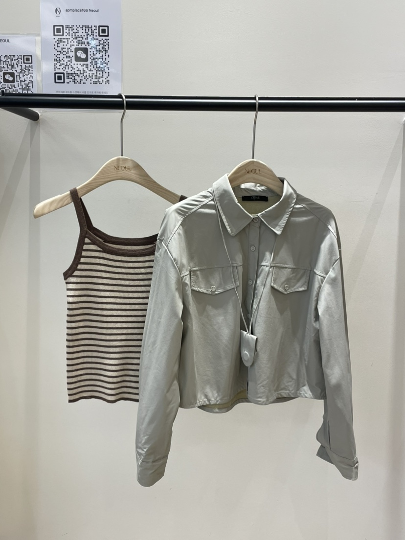 NEOUL韓國直郵㊣女裝新款休閑人氣熱賣時尚真品推薦職業套裝NEOUL/ahin雙領標簽套裝圖色2