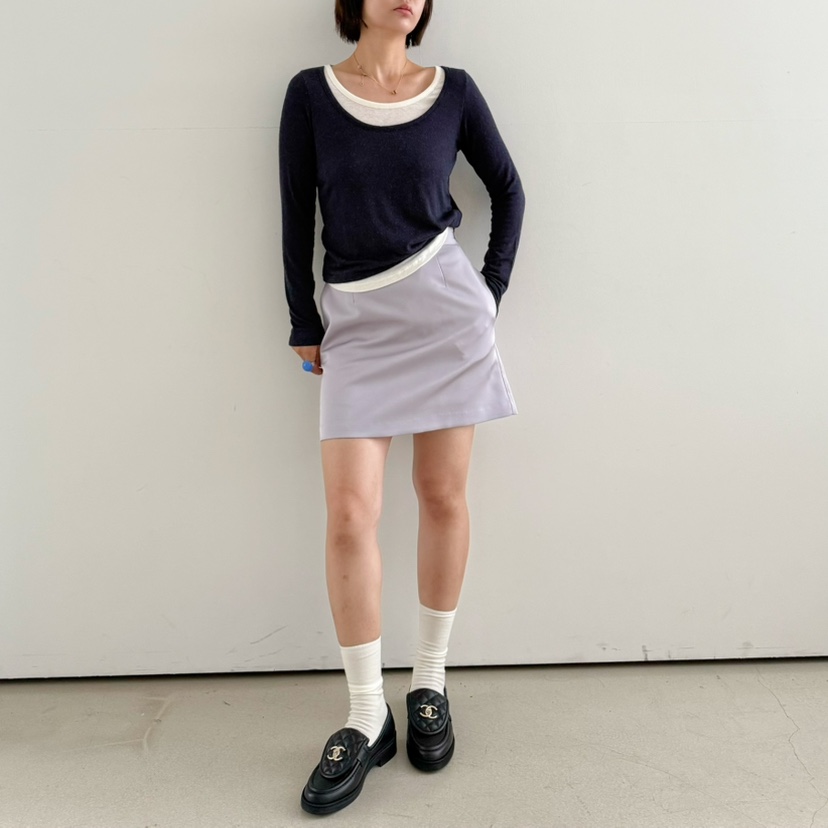 OLI SEOUL東大門㊣實拍女裝新品休閑職業熱賣真品25秋夏短裙OLI SEOUL短裙