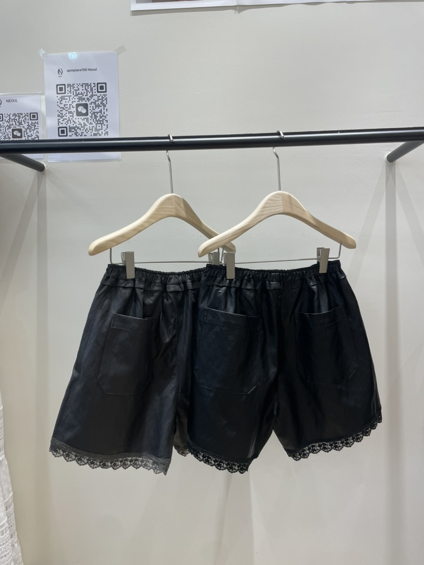NEOUL東大門㊣直郵女士新品休閑推薦25秋夏真品人氣短褲蕾絲NEOUL/ahin雙領標簽短褲