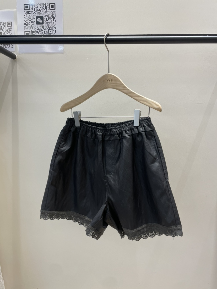 NEOUL東大門㊣直郵女士新品休閑推薦25秋夏真品人氣短褲蕾絲NEOUL/ahin雙領標簽短褲