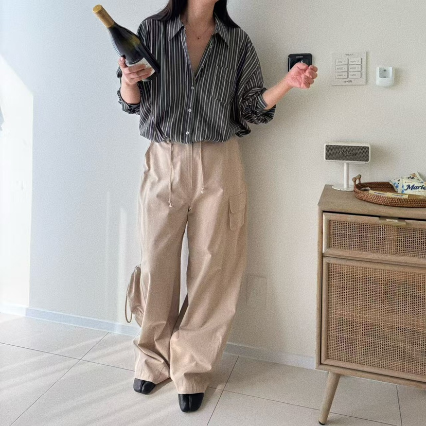 OLI SEOUL韓國代購㊣女裝新品推薦時尚25秋夏熱賣職業休閑褲OLI SEOUL休閑褲