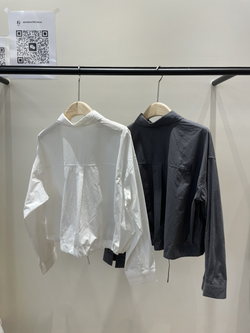 NEOUL韓國代購㊣女士新款真品時尚人氣推薦休閑職業襯衫蕾絲衫NEOUL/ahin雙領標簽襯衫/蕾絲衫
