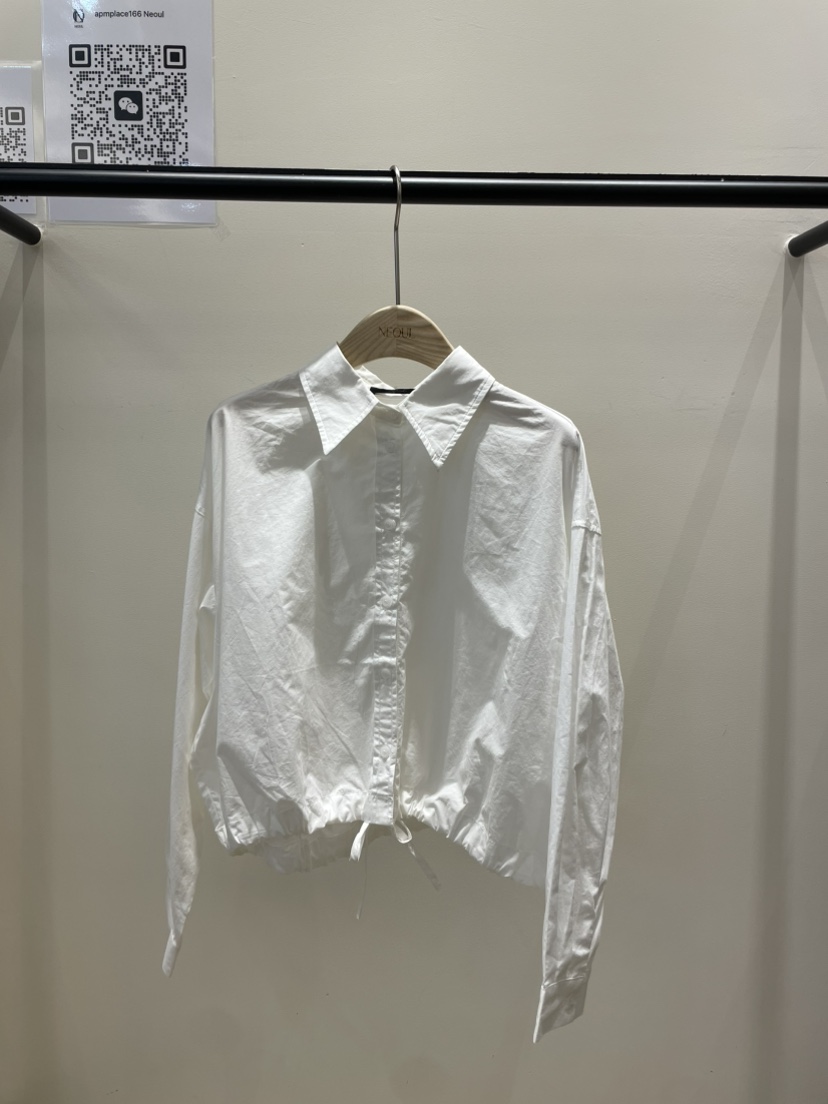 NEOUL韓國代購㊣女士新款真品時尚人氣推薦休閑職業襯衫蕾絲衫NEOUL/ahin雙領標簽襯衫/蕾絲衫圖色1