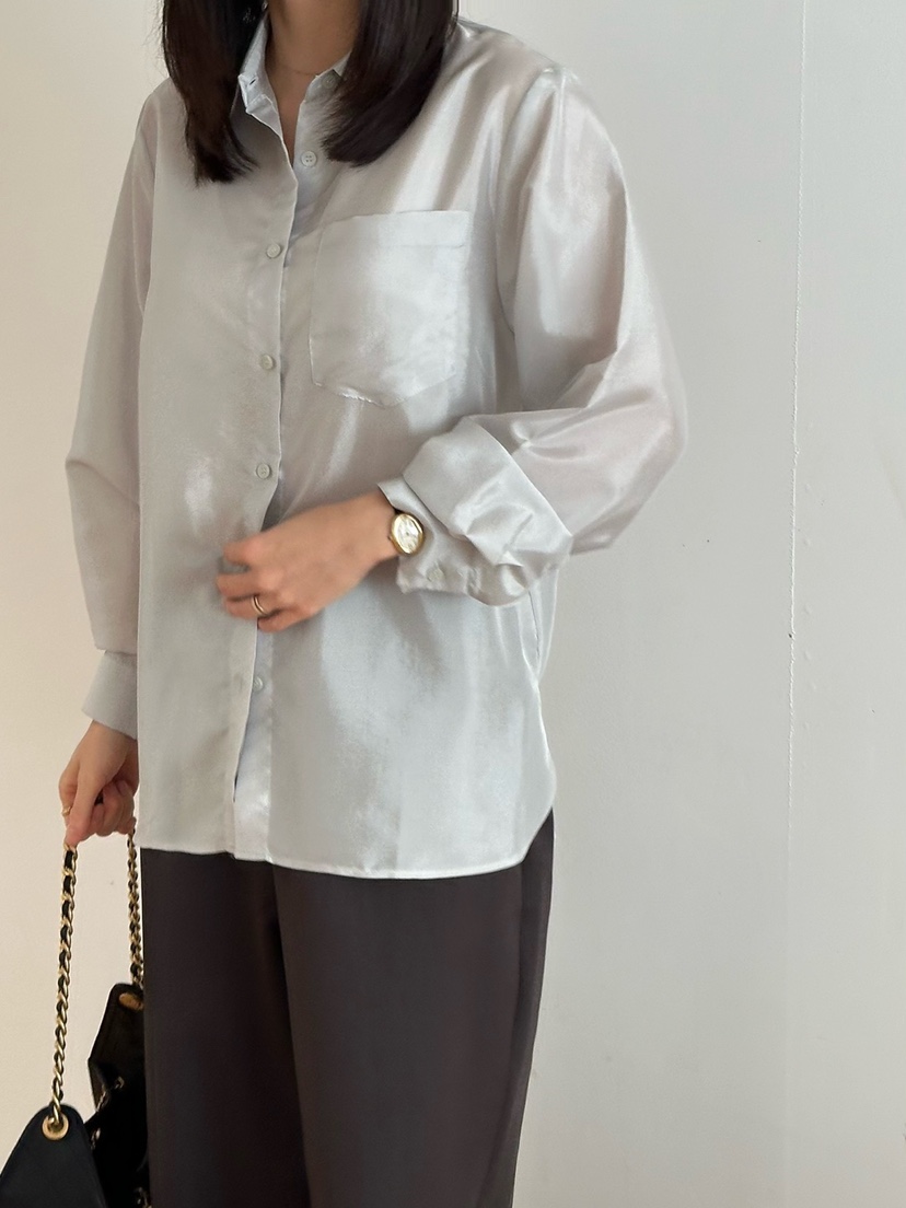 LE VASE韓國直郵㊣女裝新款推薦25秋夏職業人氣襯衫蕾絲衫LE VASE襯衫/蕾絲衫