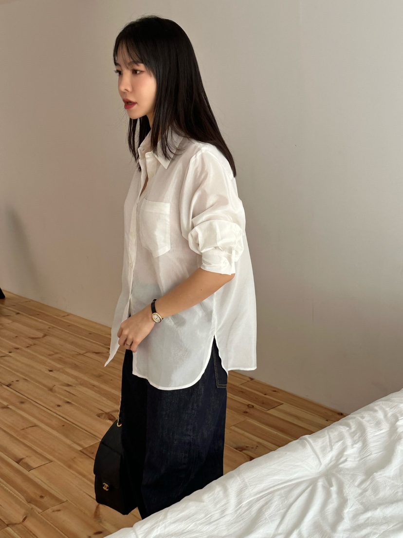 LE VASE韓國直郵㊣女裝新款推薦25秋夏職業人氣襯衫蕾絲衫LE VASE襯衫/蕾絲衫