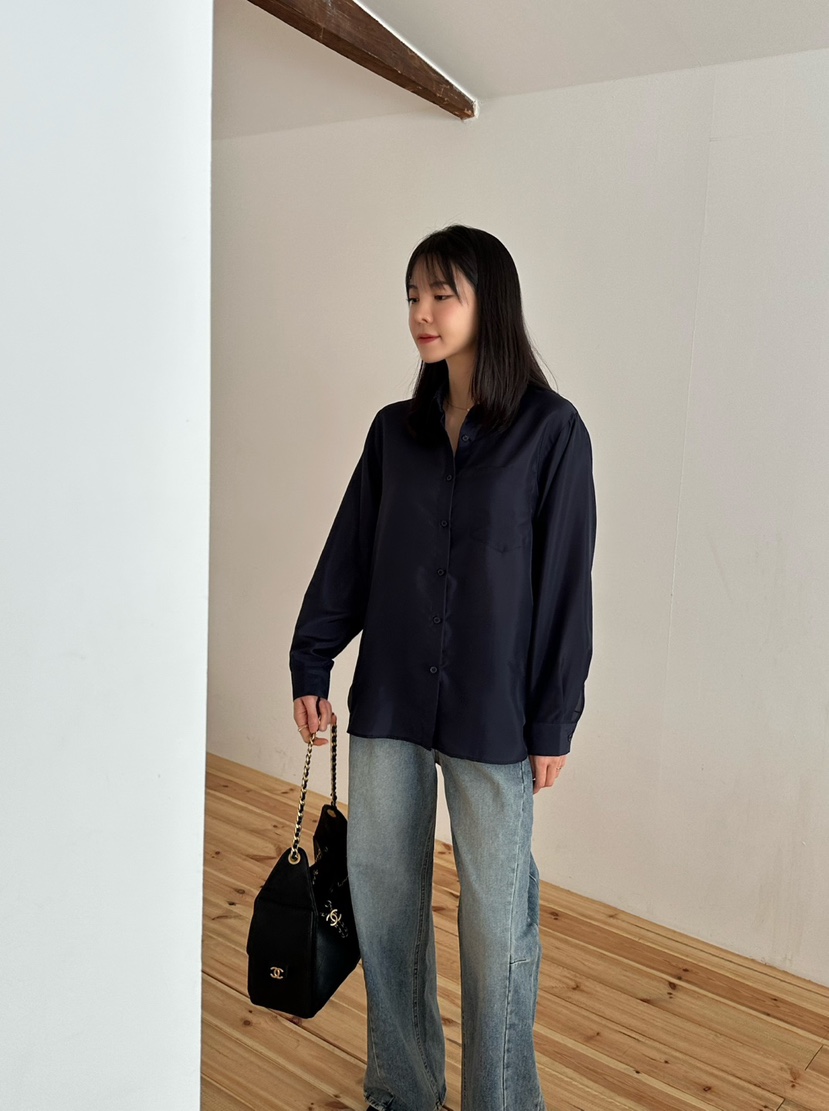 LE VASE韓國直郵㊣女裝新款推薦25秋夏職業人氣襯衫蕾絲衫LE VASE襯衫/蕾絲衫圖色3