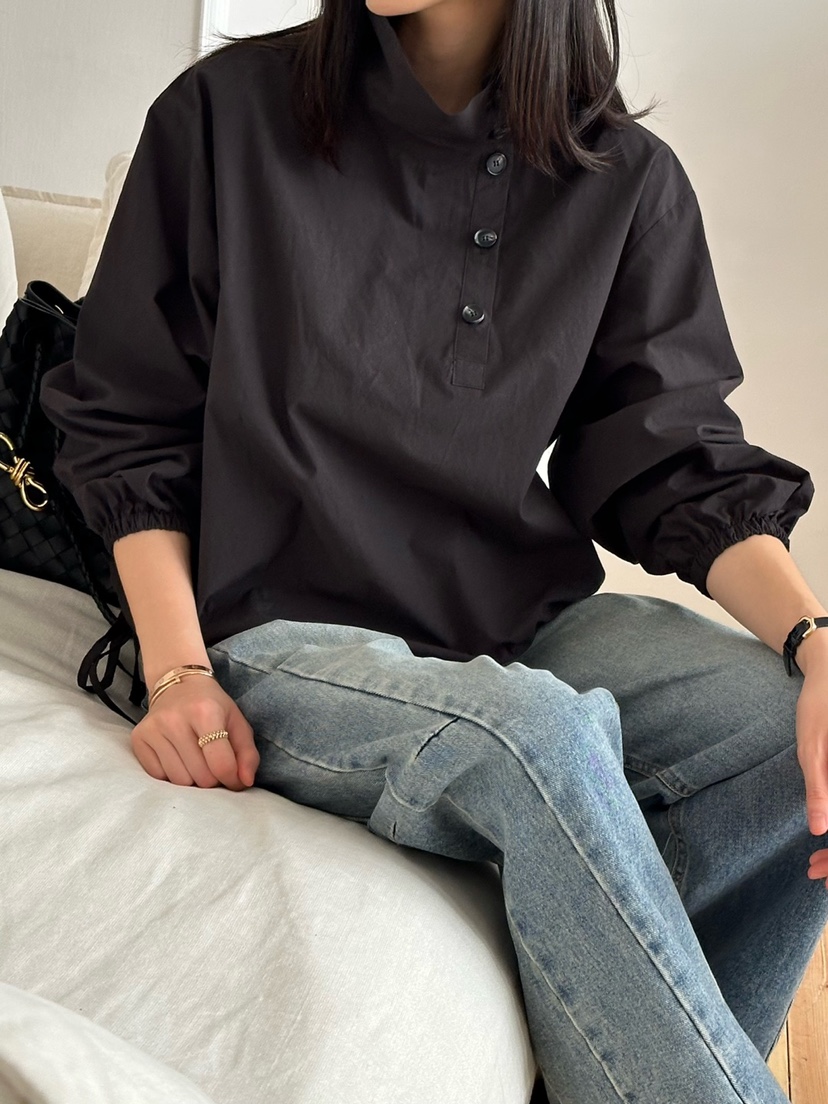 LE VASE韓國直郵㊣女士新品推薦人氣熱賣休閑真品襯衫蕾絲衫LE VASE襯衫/蕾絲衫圖色2