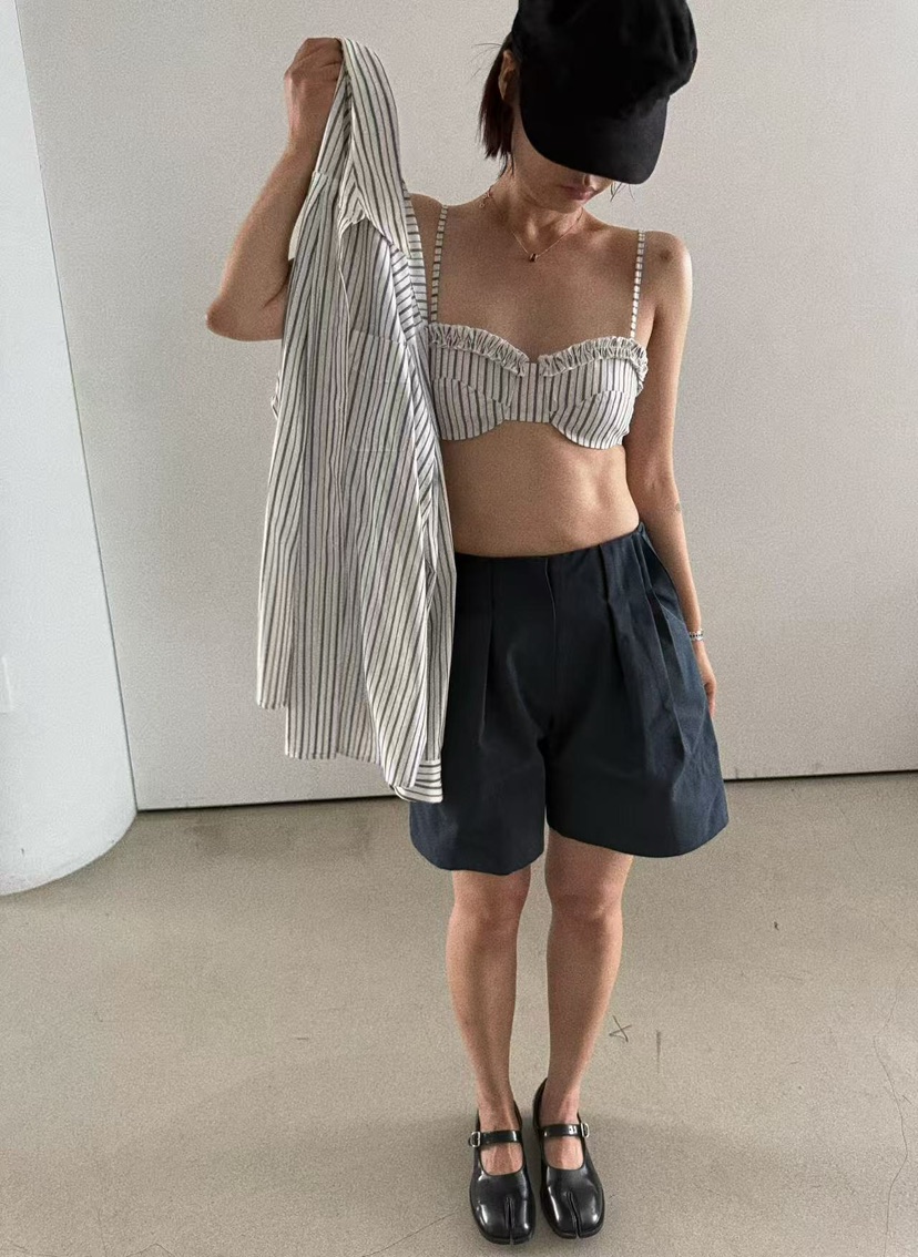 OLI SEOUL東大門㊣實拍女士新款職業熱賣25秋夏休閑吊帶背心OLI SEOUL吊帶/背心