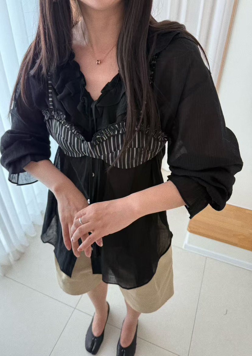 OLI SEOUL東大門㊣實拍女士新款職業熱賣25秋夏休閑吊帶背心OLI SEOUL吊帶/背心