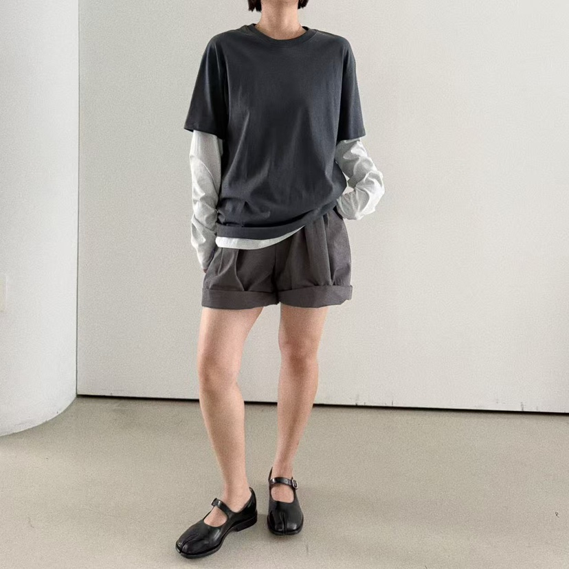 OLI SEOUL東大門㊣實拍女士新款真品休閑熱賣推薦25秋夏長袖T恤OLI SEOUL長袖T恤